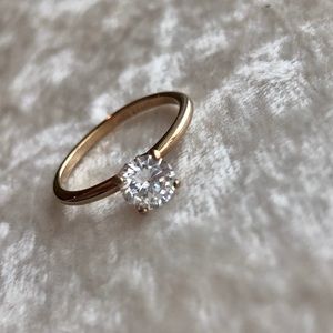Vintage 14K Gold Fill & Multifaceted CZ Ring VTG